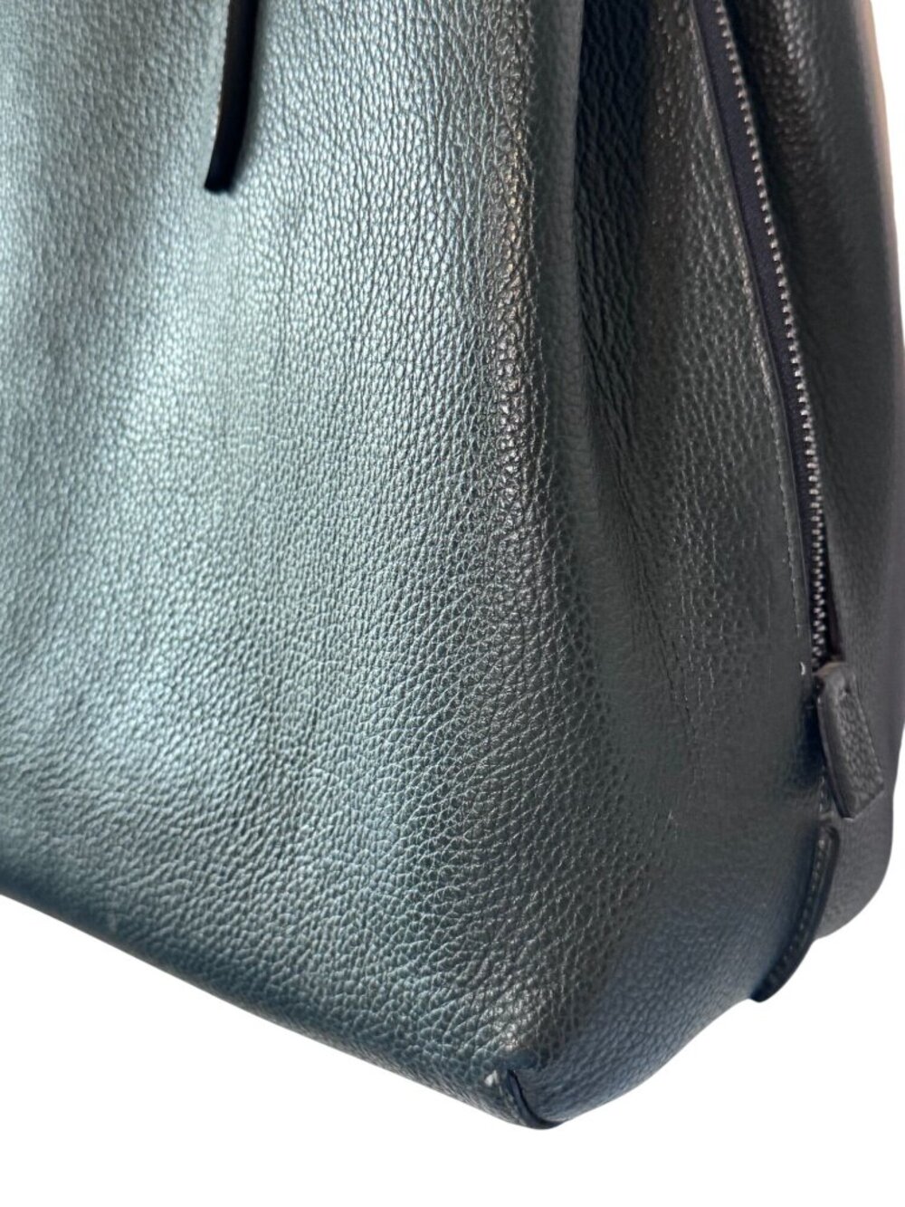 Coach Charlie Carryall 40 Pebbled Leather Tote Bag Pine Green - Picture 11 of 16